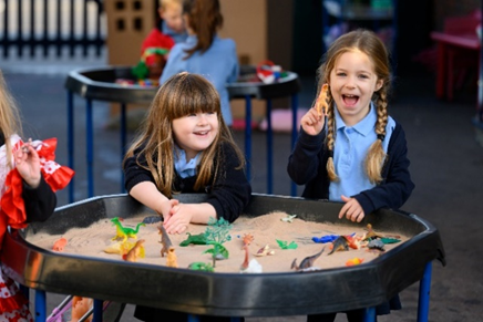 Children playing in a sandpit