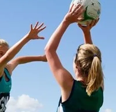 People playing netball
